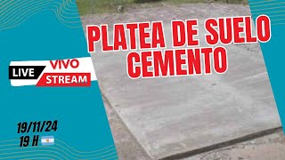 COMO HACER PLATEA DE SUELO CEMENTO  Para casas de madera [upl. by Peednam]