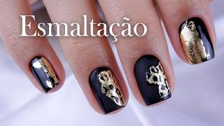 Esmaltação em Gel Em Unhas Naturais [upl. by Ermengarde]