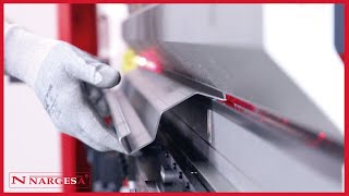 MP3003 CNC PRESS BRAKE NARGESA  TUTORIAL LEARN HOW TO FOLD METAL SHEET EASILY [upl. by Atinal21]