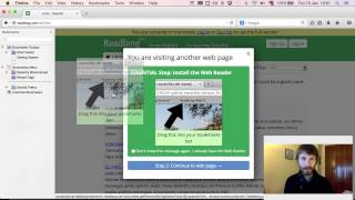 Readlang Web Reader Bookmarklet in Firefox [upl. by Sandi193]