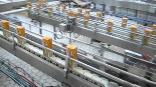 Tetra Pak TBA9 200 Slim conveyors from Straw Applicator 36 to Film Wrapper 67 [upl. by Ruffin]