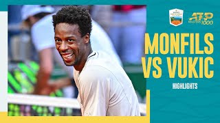 Gael Monfils vs Aleksandar Vukic Highlights  Rolex Monte Carlo Masters 2024 [upl. by Ahseela63]