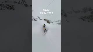 Pitztal Powder Freeride Snowboarding 13042023 [upl. by Sanborne]