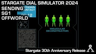 Stargate Dial Simulator 2024 sending SG1 Offworld  Nox Planet stargate stargateatlantis [upl. by Amor]