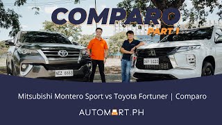 Mitsubishi Montero Sport vs Toyota Fortuner  Automart Comparo [upl. by Nehgam836]