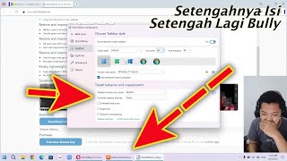 Memunculkan Label Taskbar Never Combine Buttons Windows 11 dengan StartAllBack [upl. by Winograd364]