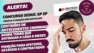 Professores do Estado SP Você deve emitir os seus antecedentes criminais agora se não será punido [upl. by Cavil575]