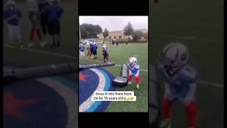 Bro is DEFINITELY getting CTE🤣🔥youtubeshorts football footballshorts youthfootball [upl. by Ahsaei646]