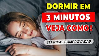 COMO DORMIR RÁPIDO  SÓ 3 MINUTOS  ACABE COM A INSÔNIA 2 Formas Comprovadas e Alertas [upl. by Drummond]