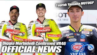 ALL SHOCKED Morbidelli Di Giannantonio CONFIRMED Join VR46 2025 Toprak Join Yamaha Satellite MotoGP [upl. by Hadias380]