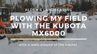 PLOWING WITH MY KUBOTA MX6000 [upl. by Pinto]