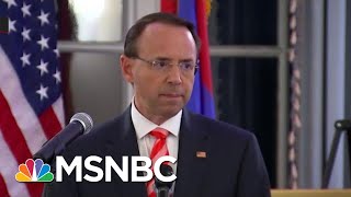 Rod Rosenstein Went To Great Lengths To Save His Job WaPo  All In  MSNBC [upl. by Onaicram]