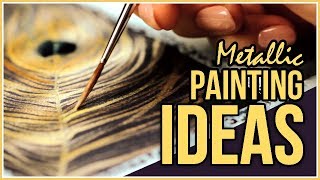 New to Metallic Watercolors This Is What You Can Do Art Journal Thursday [upl. by Clawson]