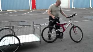 Large bicycle cargo trailercot [upl. by Irvine]