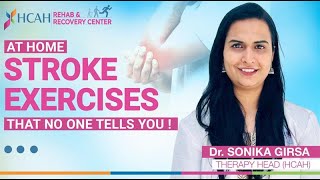 Stroke Exercises at Home Improve ELBOW Posture Guided by Dr Sonika  HCAH [upl. by Geoffrey]