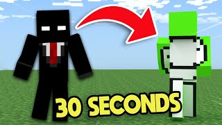 Minecraft But You Shapeshift Into Youtubers Every 30 Seconds [upl. by Etnoj]