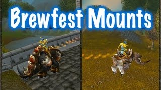 Brewfest Mounts Guide World of Warcraft [upl. by Enirehtak]