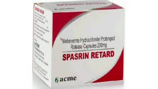 SPASRIN RETARD Capsule Mebeverine Hydrochloride Prolonged Release Capsules 200mg [upl. by Laemsi]