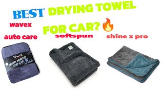 Best Microfiber Towel For Car Dryingwavexsoftspunshinex pro [upl. by Kcirb]