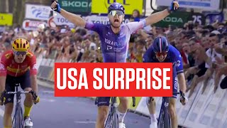 US 23YearOld Trainee Riley Sheehan WINS ParisTours 2023 [upl. by Noirod]