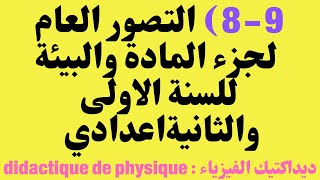 ديداكتيك الفيزياء  التصور العام لجزء المادة والبيئة  2APIC  Didactique de la physique 1APIC [upl. by Bellamy302]