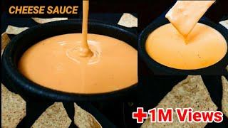 EASY HOMEMADE CHEESE SAUCE RECIPE  NACHO CHEESE SAUCE RECIPE  How To Make Nacho Cheese Sauce [upl. by Ladnik]