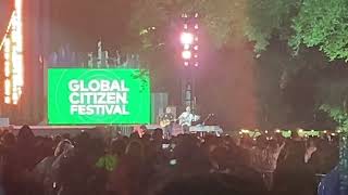 Ed Sheeran amp Chris Martin performing Viva La Vida at Global Citizen Festival NYC 2024 [upl. by Dyche111]