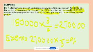 INCOME FROM SALARY retainment benefits commuted pension encashment of earned leave VRS benefits [upl. by Artamas]