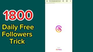 Free Free Free 1800 Instagram Followers Trick  how to get free Instagram followers [upl. by Ginni949]