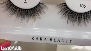 Probando las pestañas fabulashes de kara beauty como me aplico las pestañas [upl. by Eus]