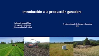 Introducción a la producción ganadera [upl. by Ocer195]