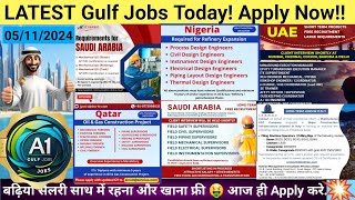 🔥LATEST gulf jobs today jobs in Nigeria Italy jobs gulf jobs 2024 dubai jobs today✈️🤑 [upl. by Dyanna265]