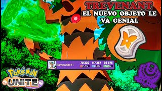 EL NUEVO OBJETO LE HACE TODAVIA MEJOR TANQUE A TREVENANT  MEJOR BUILD TREVENANT POKEMON UNITE [upl. by Ruder]