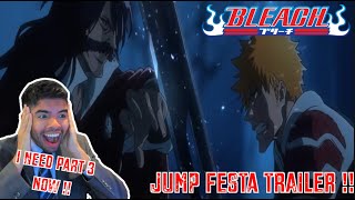 JUMP FESTA Bleach  Thousand Year Blood War  Part 3 Trailer The Conflict PV  GRIMMJOW AND NEL [upl. by Ekaterina]