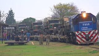 TREN MILITAR a MONTE CASEROS Entre Basavilbaso y Concordia Línea Urquiza [upl. by Jarrow]