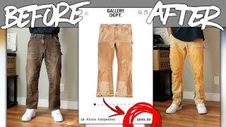 DIY  Custom GALLERY DEPT LA Flare Carpenter Pants  JULIUS [upl. by Asirrak]