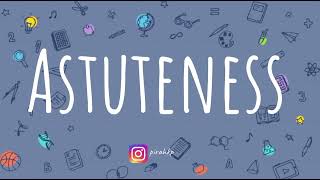 Astuteness meaning  Learn English Vocabulary  Word of the Day [upl. by Bloomer]