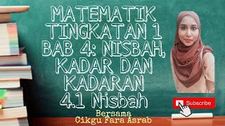 Matematik KSSM Tingkatan 1 Bab 41 Nisbah [upl. by Bessie]