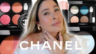 NEW CHANEL SPRING MAKEUP COLLECTION  Review Swatches and Application [upl. by Yahsram317]