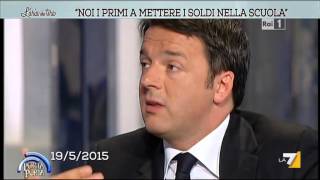 Renzi Noi i primi a mettere i soldi nella scuola [upl. by Irfan624]