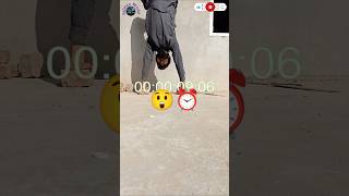 hand stand in timer 😱⏰ hand stand up step by step hanstand viralvideo handstandworkout shorts [upl. by Bridie]