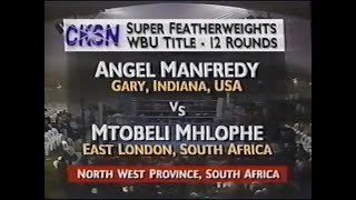 Angel Manfredy vs Mthobeli Mhlophe [upl. by Bernarr951]