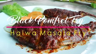 Goan Pomfret Recheado Masala Fry  Halwa Fish Fry Recipe  Pomfret Tangy Masala foodieway [upl. by Adall275]