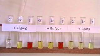 Displacement reactions of the halogens [upl. by Geanine]