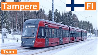 TAMPERE TRAMS Tampereen raitioliikenne 2023 4K [upl. by Girard947]