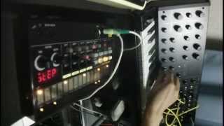 KORG Volca Beats  Sync In Test with MS20 mini [upl. by Llenyt]