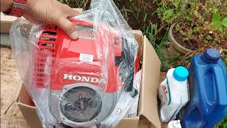 Unboxing gx35 honda 4stroke brushcutter grasscuter [upl. by Jorie930]