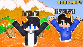 We Survived LAVA TSUNAMI in Minecraft  Tagalog [upl. by Eibob]