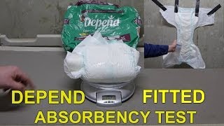 depend fitted maximum protection absorbency test [upl. by Asylem975]