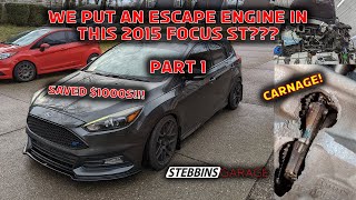 We Installed an Escape Engine in This Blown Up Focus ST and Saved Thousands Part 1 [upl. by Bone613]